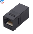 ISO9001 Rj45 Shielded Jack ABS Cat5e Keystone Jack Inline Coupler Connector Adapter