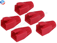 ABS Plastic Modular Plug Boot Red Cat6 FTP Shielded RJ45 Module
