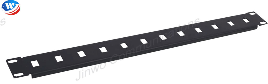 12 Port Network Patch Panel Cable Management Panel With Cover 1U