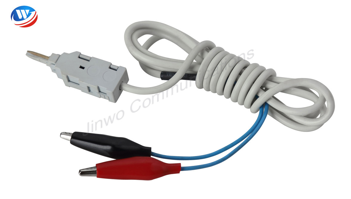 1.5M 2 Pole Test Cord ABS Plastic Krone Test Plug For Telecommunication