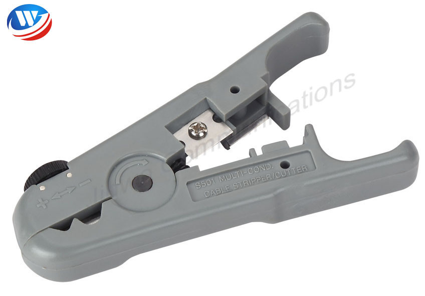 Gray Universal Wire Stripping And Twisting Tool Plastic Molded Handle