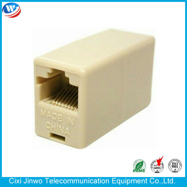 Ivory 6P6C Ethernet Cable Coupler RJ11 RJ12 RJ45 Coupler