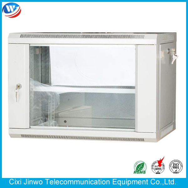 ISO9001 Wall Mount Network Cabinet Single Section 19 Inch 8U
