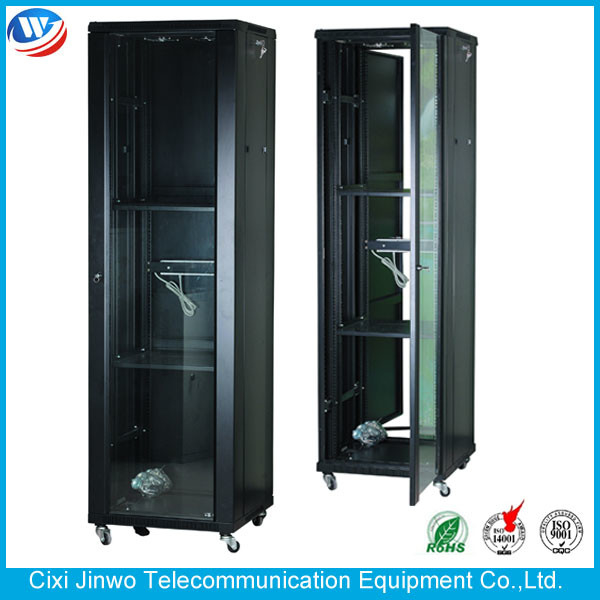 Glass Vented Door Floor Network Cabinet 19 Inch 42U NC Series